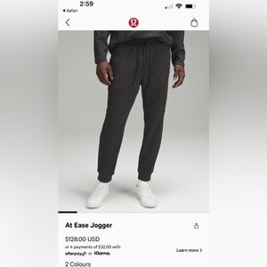 Lululemon black joggers MALE